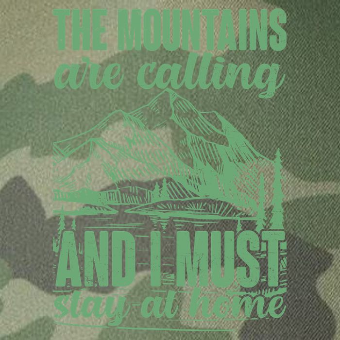 The Mountains Are Calling And I Must Stay At Home Legacy Tie Dye Trucker Hat