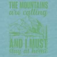 The Mountains Are Calling And I Must Stay At Home Sueded Cloud Jersey T-Shirt