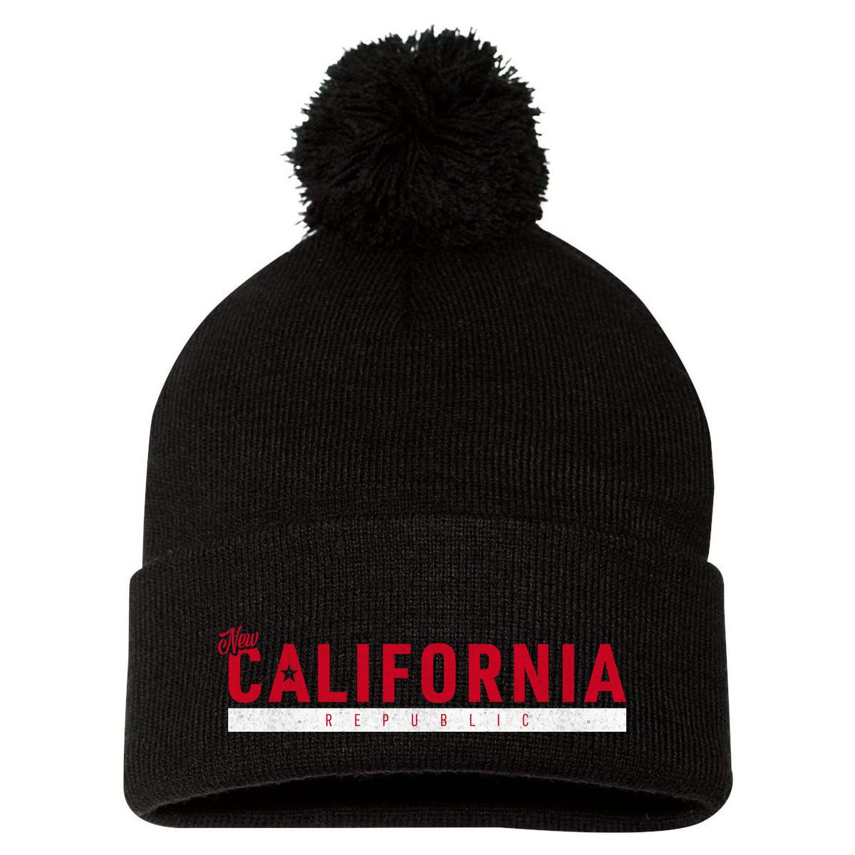 The New California Republic Pom Pom 12in Knit Beanie