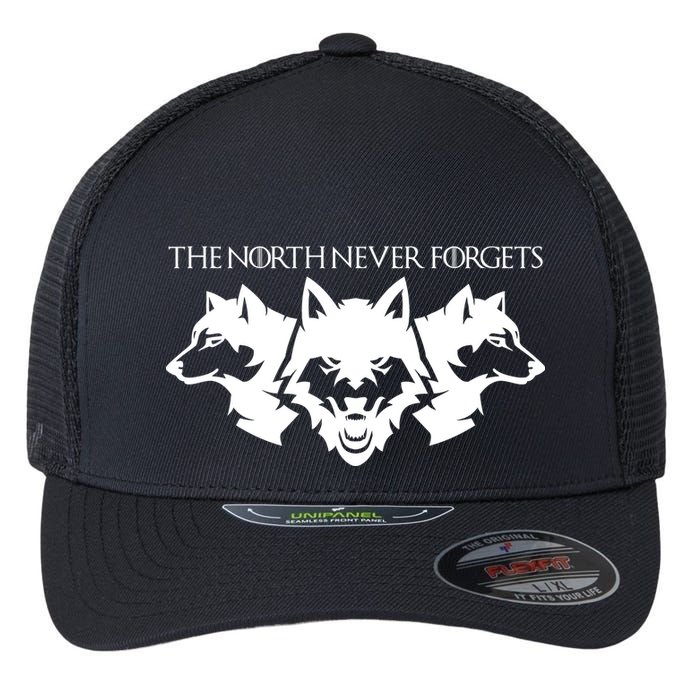 The North Never Forgets Flexfit Unipanel Trucker Cap