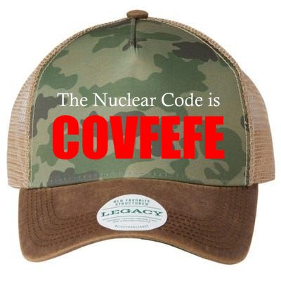 The Nuclear Code is Covfefe Funny Tweet Legacy Tie Dye Trucker Hat