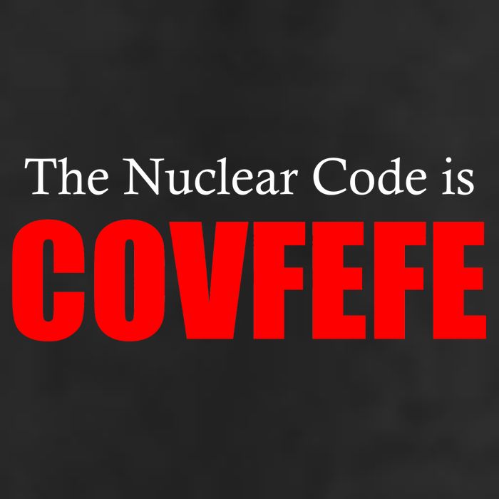 The Nuclear Code is Covfefe Funny Tweet Garment-Dyed Heavyweight T-Shirt