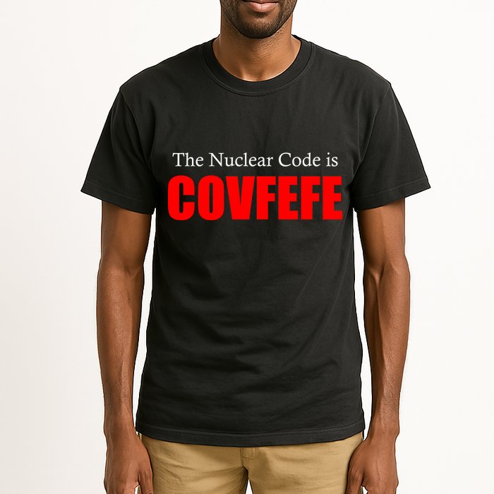 The Nuclear Code is Covfefe Funny Tweet Tall T-Shirt