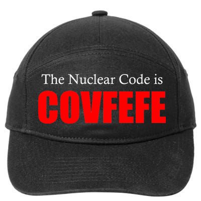 The Nuclear Code is Covfefe Funny Tweet 7-Panel Snapback Hat