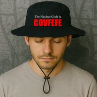 The Nuclear Code is Covfefe Funny Tweet Bucket Hat