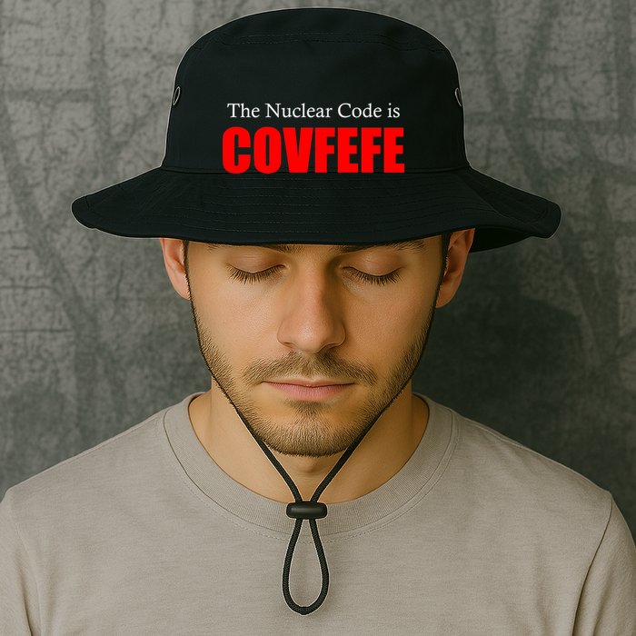 The Nuclear Code is Covfefe Funny Tweet Bucket Hat