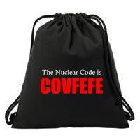 The Nuclear Code is Covfefe Funny Tweet Drawstring Bag