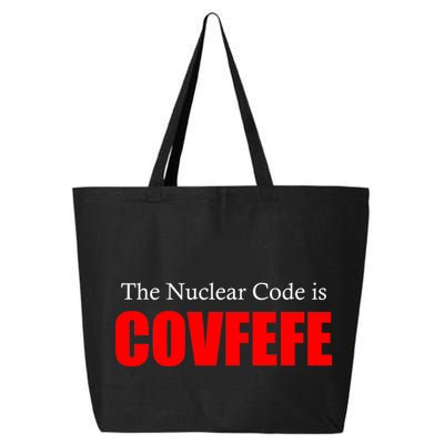 The Nuclear Code is Covfefe Funny Tweet 25L Jumbo Tote