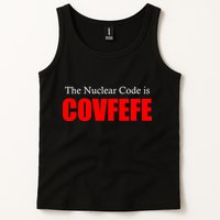 The Nuclear Code is Covfefe Funny Tweet Tank Top