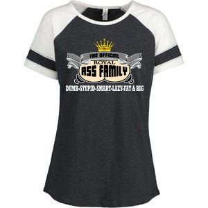 The Official Royal Ass Family Funny Enza Ladies Jersey Colorblock Tee