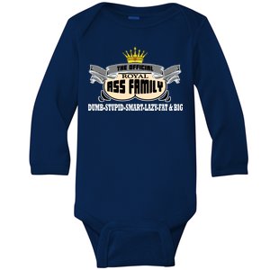 The Official Royal Ass Family Funny Baby Long Sleeve Bodysuit