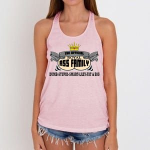 The Official Royal Ass Family Funny Women's Knotted Racerback Tank