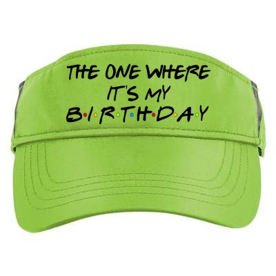 The One Where It's My Birthday Adult Drive Performance Visor