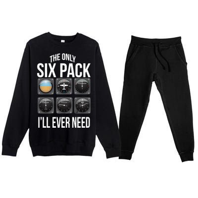 The Only Six Pack I'll Ever Need  Premium Crewneck Sweatsuit Set