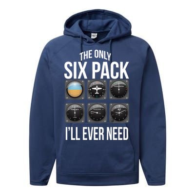 The Only Six Pack I'll Ever Need  Performance Fleece Hoodie