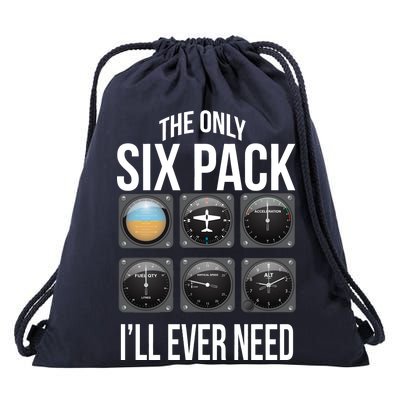 The Only Six Pack I'll Ever Need  Drawstring Bag