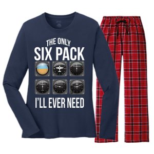 The Only Six Pack I'll Ever Need  Women's Long Sleeve Flannel Pajama Set 