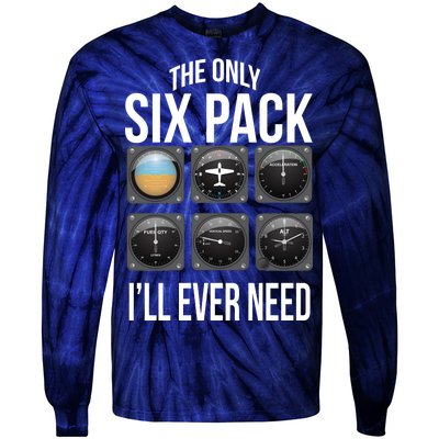 The Only Six Pack I'll Ever Need  Tie-Dye Long Sleeve Shirt