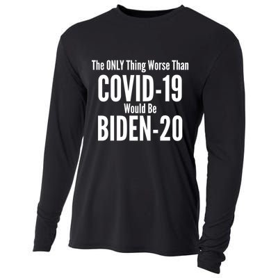 The Only Thing Worse Than Covid-19 Would Be Biden-20 Cooling Performance Long Sleeve Crew