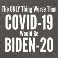 The Only Thing Worse Than Covid-19 Would Be Biden-20 Cotton Canvas Backpack