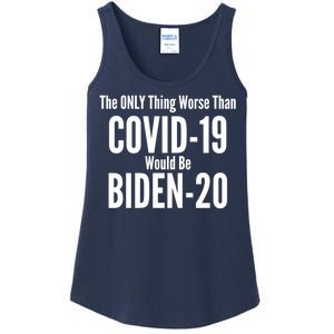 The Only Thing Worse Than Covid-19 Would Be Biden-20 Ladies Essential Tank