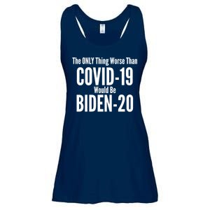 The Only Thing Worse Than Covid-19 Would Be Biden-20 Ladies Essential Flowy Tank