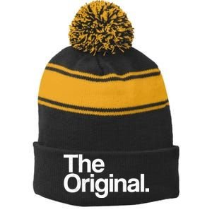 The Original  Stripe Pom Pom Beanie