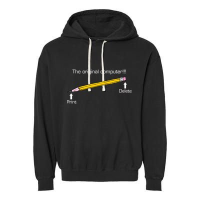 The Original Computer Pencil Garment-Dyed Fleece Hoodie