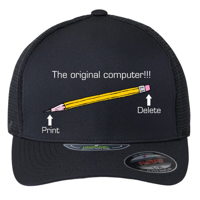 The Original Computer Pencil Flexfit Unipanel Trucker Cap