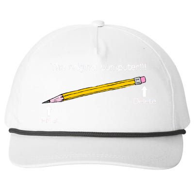 The Original Computer Pencil Snapback Five-Panel Rope Hat