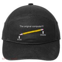 The Original Computer Pencil 7-Panel Snapback Hat