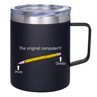 The Original Computer Pencil 12oz Stainless Steel Coffee Mug