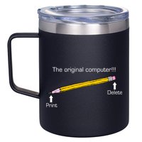 The Original Computer Pencil 12oz Stainless Steel Coffee Mug
