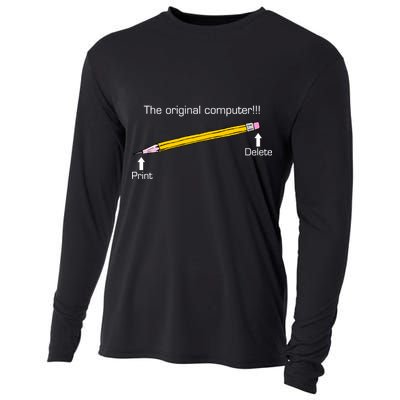 The Original Computer Pencil Cooling Performance Long Sleeve Crew