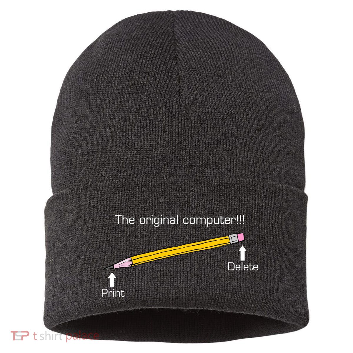 The Original Computer Pencil Sustainable Knit Beanie