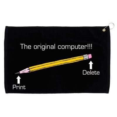 The Original Computer Pencil Grommeted Golf Towel