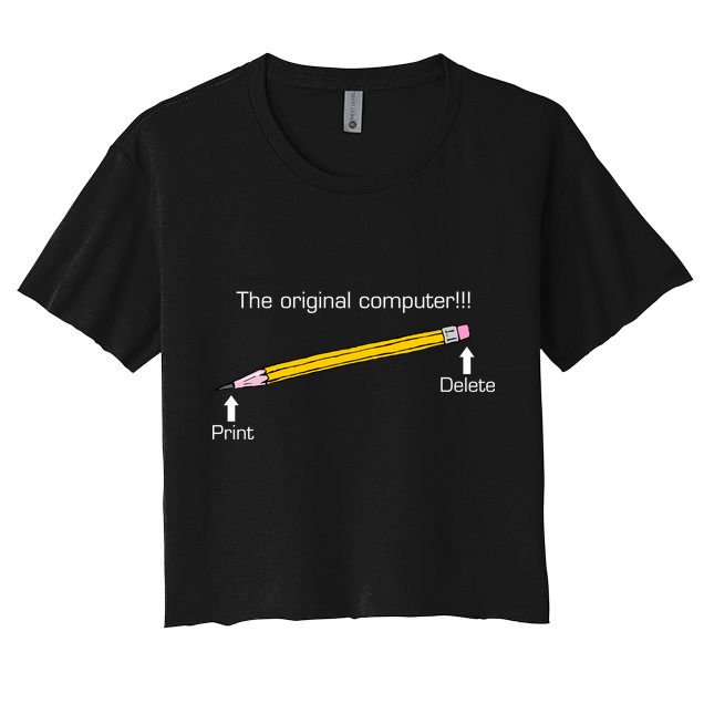 The Original Computer Pencil Crop Top
