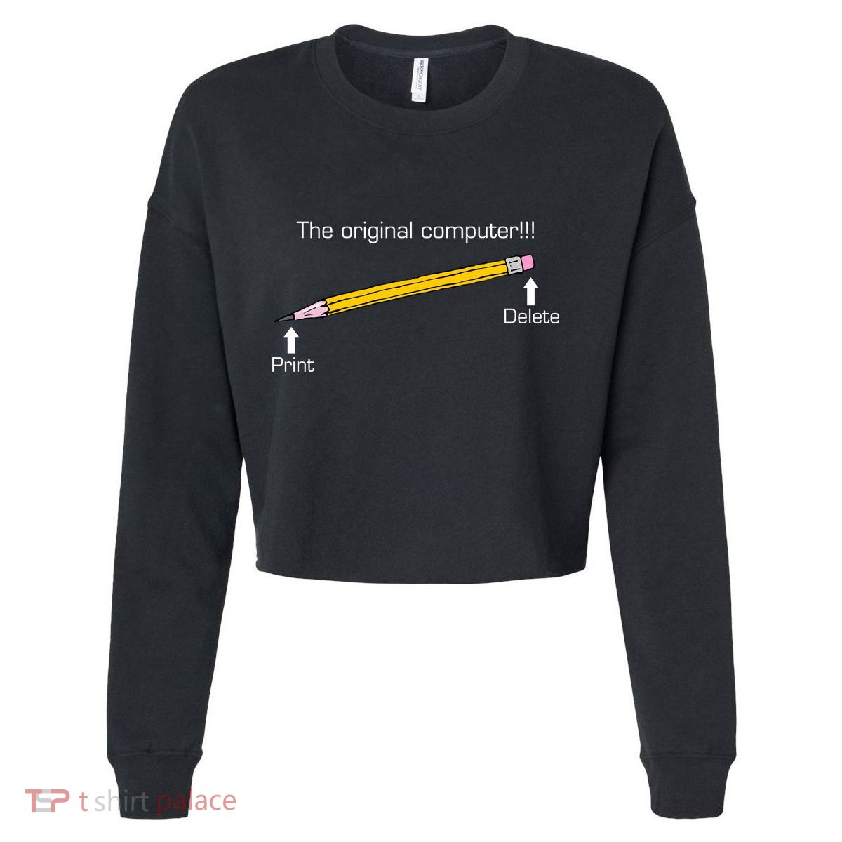 The Original Computer Pencil Cropped Pullover Crew