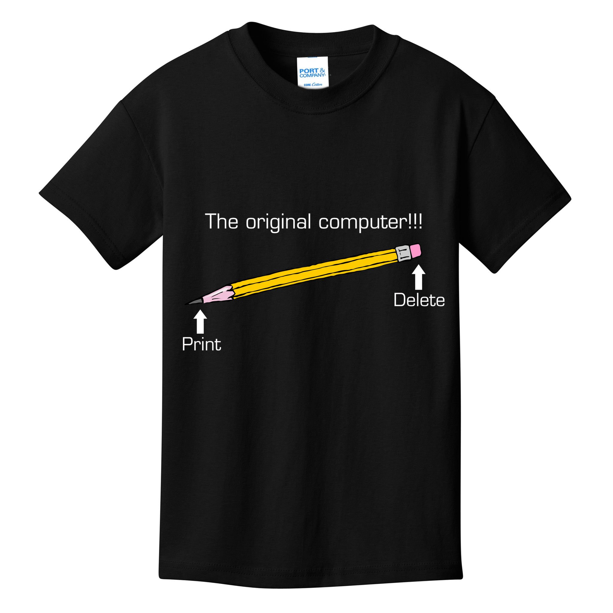 The Original Computer Pencil Kids T-Shirt