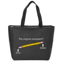 The Original Computer Pencil Zip Tote Bag