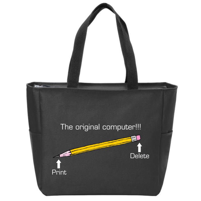 The Original Computer Pencil Zip Tote Bag