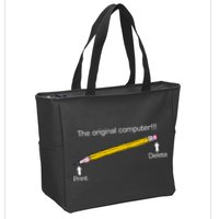 The Original Computer Pencil Zip Tote Bag