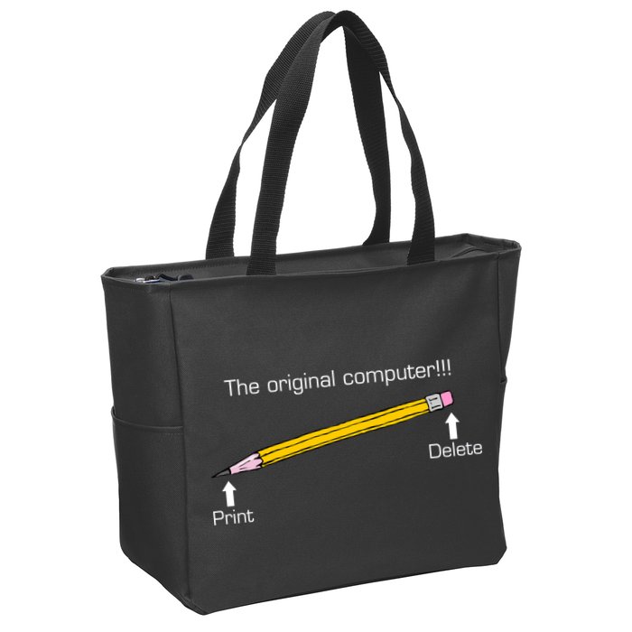 The Original Computer Pencil Zip Tote Bag