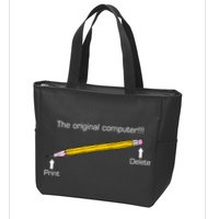 The Original Computer Pencil Zip Tote Bag