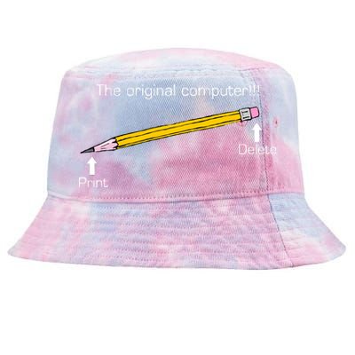 The Original Computer Pencil Tie-Dyed Bucket Hat