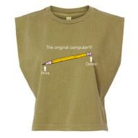 The Original Computer Pencil Garment-Dyed Women's Muscle Tee