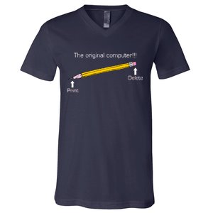 The Original Computer Pencil V-Neck T-Shirt