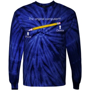 The Original Computer Pencil Tie-Dye Long Sleeve Shirt