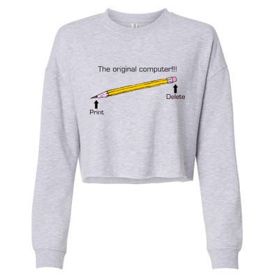 The Original Computer Pencil Cropped Pullover Crew