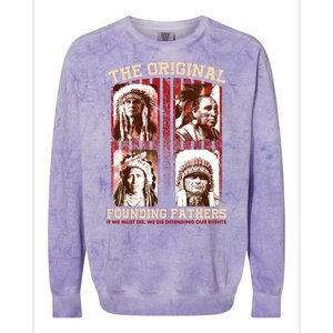 The Original Founding Fathers Native Americans Colorblast Crewneck Sweatshirt